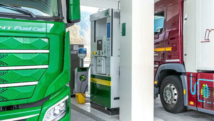 Agrola: Leistungsstarke Lkw-Wasserstoff-Tankstelle